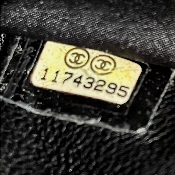 Chanel Black Caviar CC Logo Timeless Wallet on Chain WOC - Picture 6 of 16